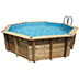 Piscines bois octogonales