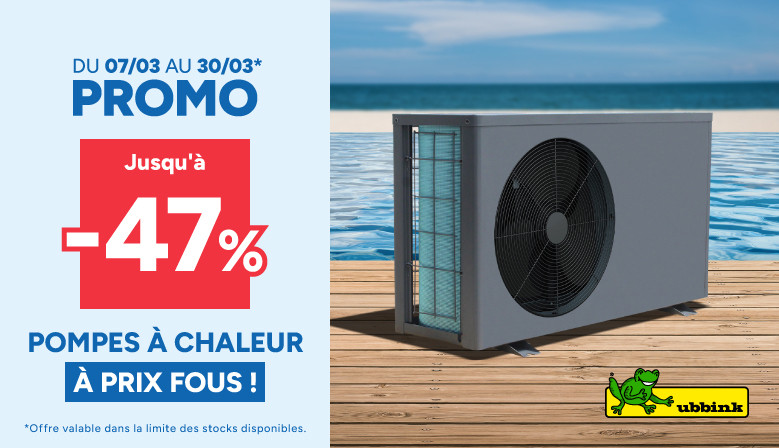 Du 07/03 au 30/03 : Pompes � chaleur Ubbink � prix fous !