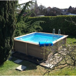 Piscine béton carrée NATURALIS - 3,24x3,24x1,28m
